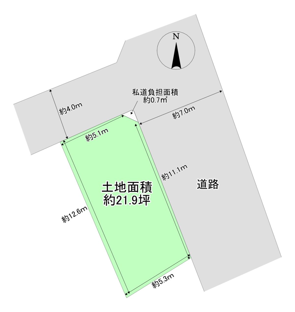 御成約御礼　寝屋川市高宮新町　土地